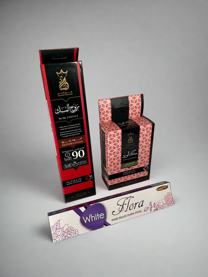fresh flowers incense sticks incense cones bundle