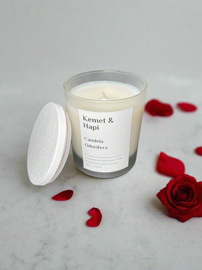 scented candle cover shot